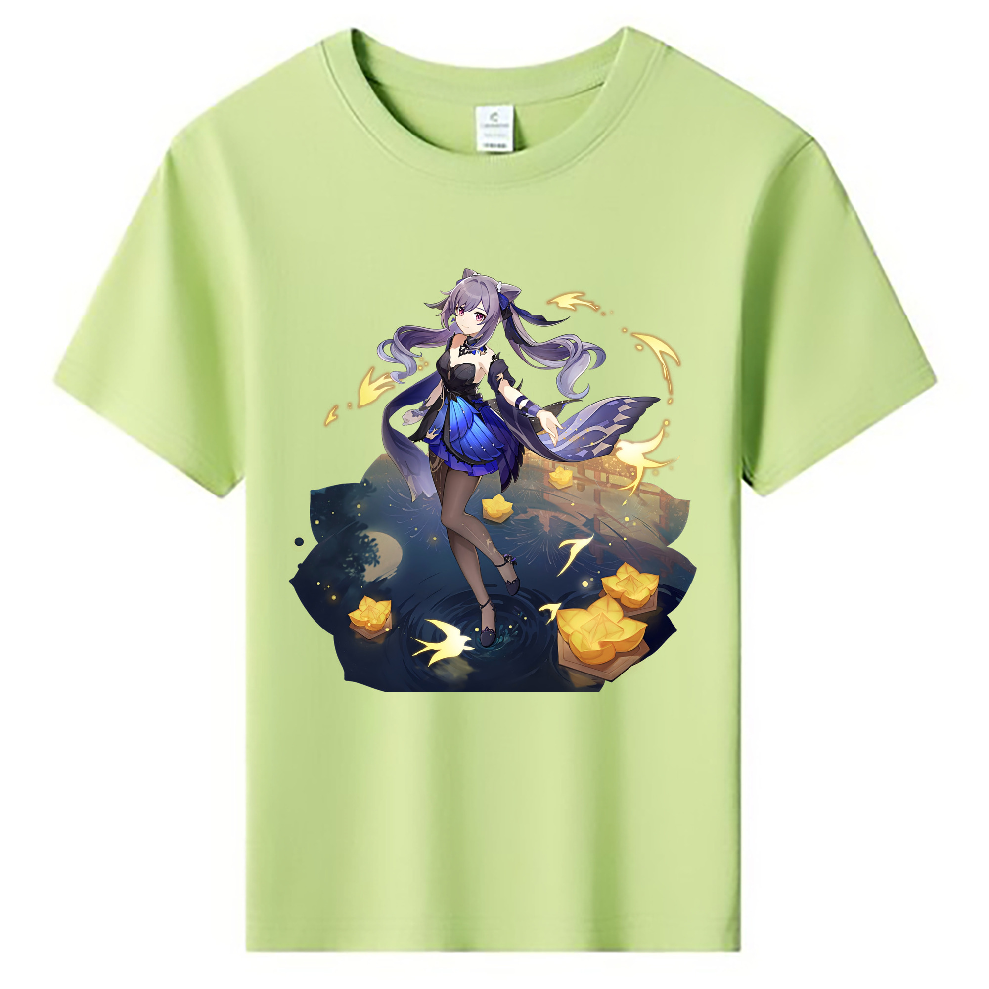 げんし神 刻晴 こくせい genshin Kokusei 綿100％キッズTシャツ（フロントプリント）
